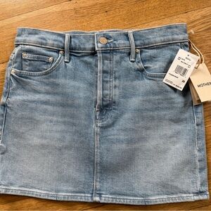 Mother Vagabond Mini Skirt Tune In Tune Out $228 Size 26